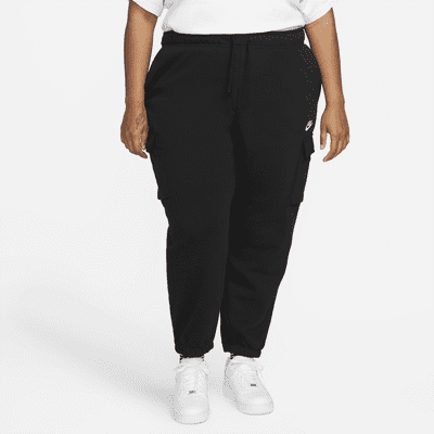 Pants de entrenamiento cargo oversized de tiro medio para mujer (talla grande) Nike Sportswear Club Fleece