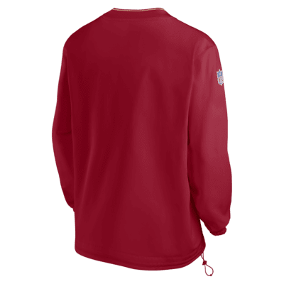 Playera rompevientos de manga larga de la NFL Nike para hombre San Francisco 49ers Sideline