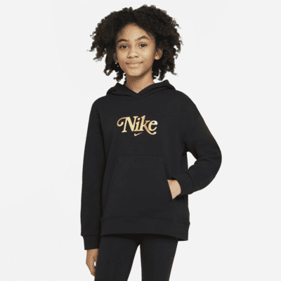 nike girls black hoodie