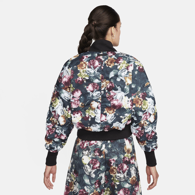 Nike Sportswear Tech Pack Women's Therma-FIT Oversized Reversible Floral Bomber Jacket