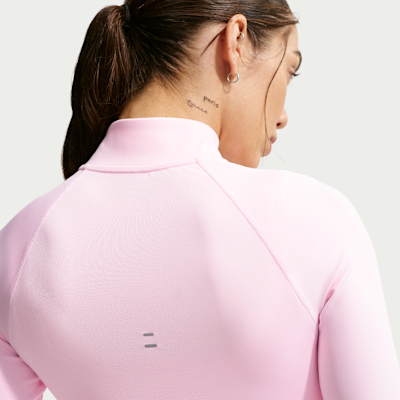 Playera de correr Nike Dri-FIT Fitted de medio cierre para mujer Tempo