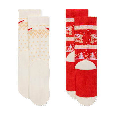 Calcetas Dri-FIT Fairisle para niños talla pequeña (2 pares) Nike
