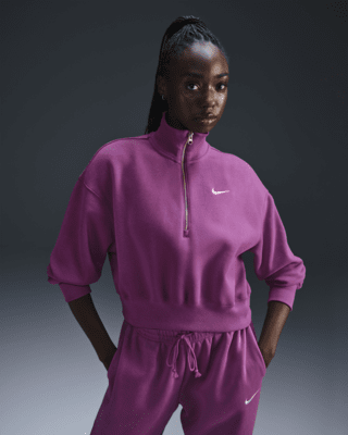 Женский свитшот Nike Sportswear Phoenix Fleece 1/2-Zip Cropped