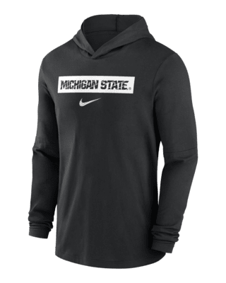 Мужские  Michigan State Spartans Sideline Nike Dri-FIT College Long-Sleeve Hooded Top