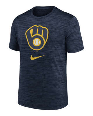 Nike Milwaukee Brewers Navy Velocity Performance T-Shirt