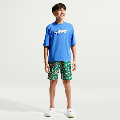 Nike Swim Hydroguard Big Kids' (Boys') Dri-FIT UV Short Sleeve Top