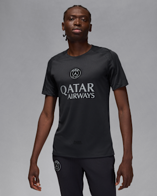 Мужские шорты Paris Saint-Germain Strike Fourth Jordan Dri-FIT Soccer Short-Sleeve Top