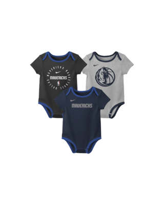 Детские  Dallas Mavericks Baby Nike NBA 3-Pack Bodysuit Set