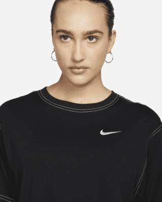 nike sportswear organic cotton short sleeve midi dress