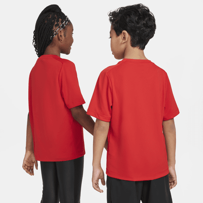 Playera de entrenamiento con gráfico Dri-FIT Nike Multi para niño talla grande