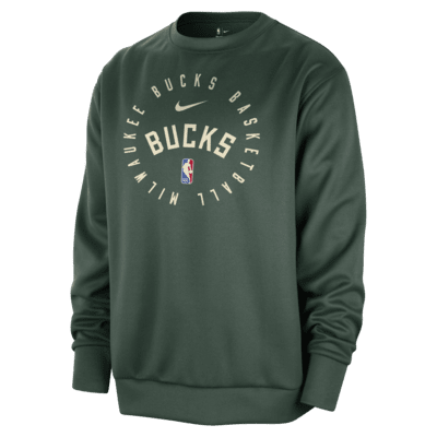 Milwaukee Bucks Spotlight Men's Nike Dri-FIT NBA Crew-Neck Sweatshirt