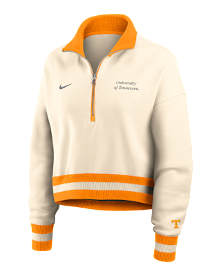 Женские  Tennessee Legacy Nike College Cropped 1/4-Zip Crew