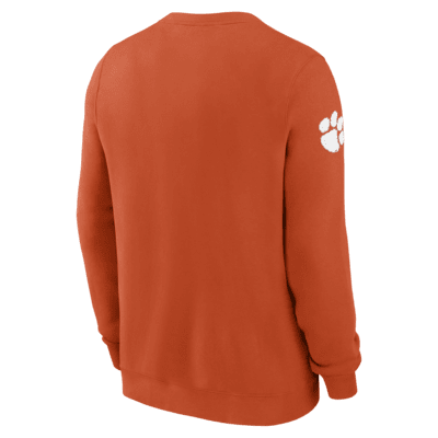 Sudadera de cuello redondo sin cierre universitaria Nike para hombre Clemson Tigers Sideline Dabo