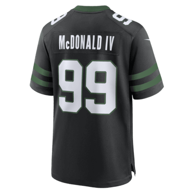 NFL New York Jets (Will McDonald IV) Men's Game Football Jersey