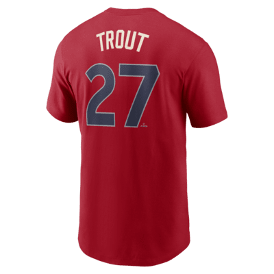 Playera Nike de la MLB para hombre Mike Trout Los Angeles Angels City Connect Fuse