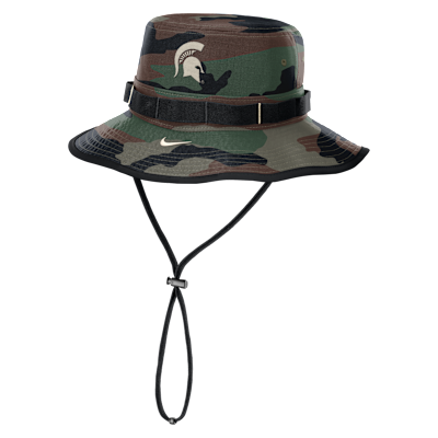 Michigan State 2025 Military Appreciation Boonie Men's Nike Dri-FIT College Bucket Hat