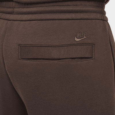 Calças de lã cardada de corte personalizado Nike Tech para homem