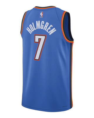 Nike NBA Kids (4-7) Oklahoma City Thunder Replica Icon Blank Jersey, Blue