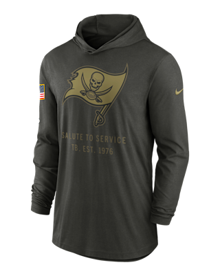 Мужские  Tampa Bay Buccaneers Salute to Service Sideline Men’s Nike Dri-FIT NFL Long-Sleeve Hooded Top