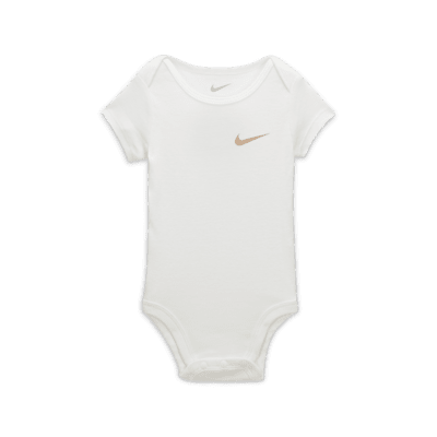 Paquete de tres bodys para bebé (0-9 meses) Nike Mini Me