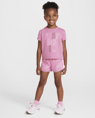 Детская футболка Nike Dri-FIT Femme Pop Toddler and Tempo Shorts Set