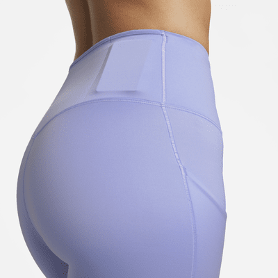 Leggings de tiro alto de 7/8 de sujeción firme con bolsillos para mujer Nike Go