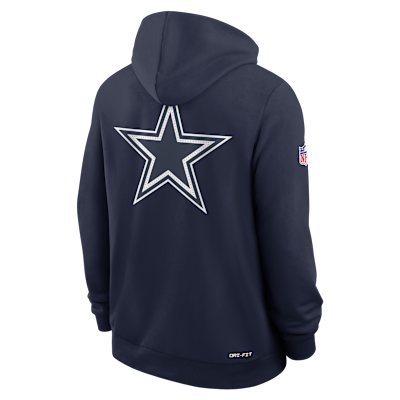 Sudadera con gorro Nike Dri-FIT de la NFL de cierre completo para hombre Dallas Cowboys Utility Player Sideline