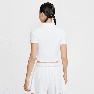 NikeCourt Heritage 女款短袖短版網球有領衫