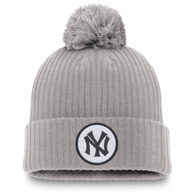 New York Yankees Cooperstown Peak Men's Nike MLB Cuffed Pom Beanie