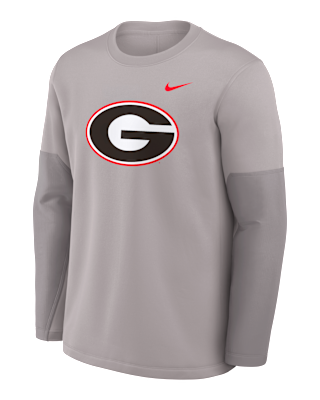Мужская футболка Georgia Sideline Coach Nike Therma-FIT College Long-Sleeve