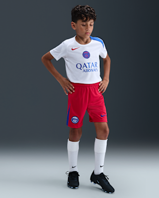 Детские шорты PSG 2025/26 Stadium Third Big Kids' Nike Dri-FIT Total 90 Soccer Replica Shorts