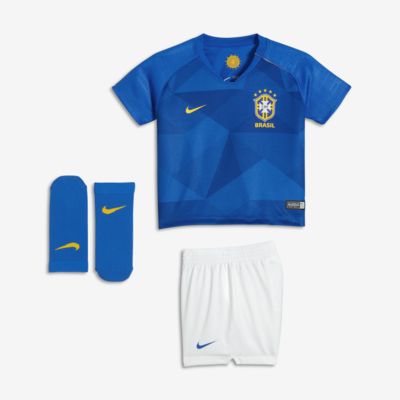 Brazil Away Baby Football Kit Nike Gb