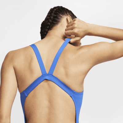 Traje de baño de una sola pieza para mujer Nike Swim Fastback