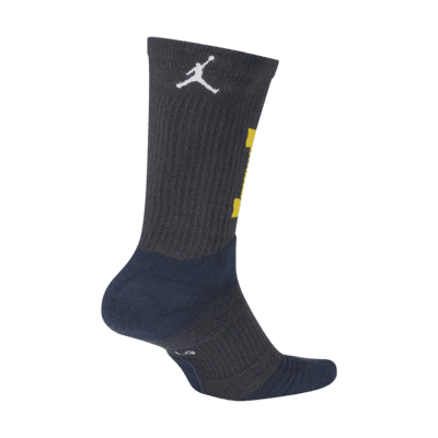 Nike College Elite (Michigan) Basketball Crew Socks