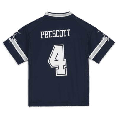 NFL Dallas Cowboys (Dak Prescott) Baby/Toddler Game Football Jersey