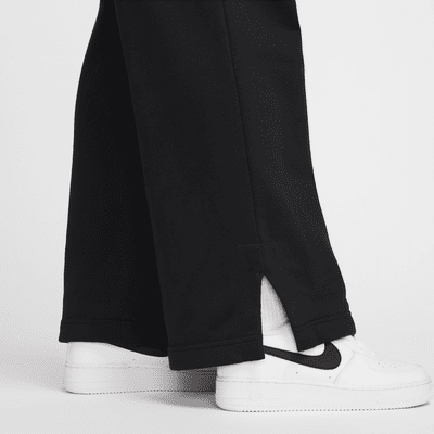 Nike Sportswear Phoenix Fleece Pants de entrenamiento de French Terry de tiro alto y de pierna ancha para mujer