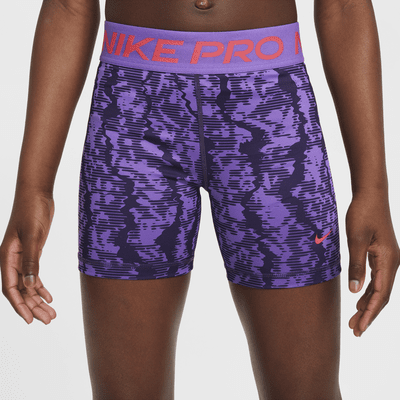 Nike Pro Dri-FIT shorts til jente (8 cm)