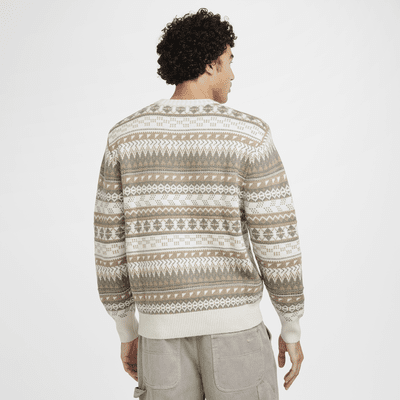 Pull Fair Isle Swoosh Nike Life pour homme