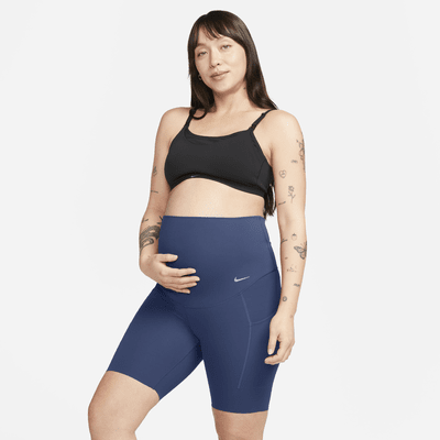 Nike Zenvy (M) Women's Gentle-Support High-Waisted 20cm (approx.) Biker  Shorts (Maternity)