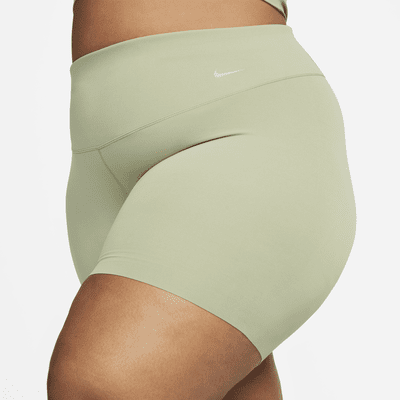 Shorts de ciclismo de 20 cm de tiro alto de sujeción ligera para mujer Nike Zenvy (talla grande)