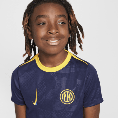 3e haut de foot d'avant-match Nike Dri-FIT Inter Milan Academy Pro pour ado