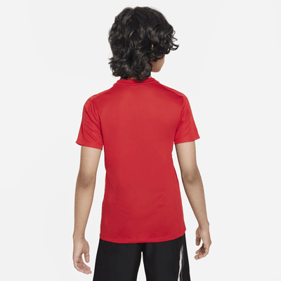 Playera de manga corta Dri-FIT para niños talla grande Nike Trophy23