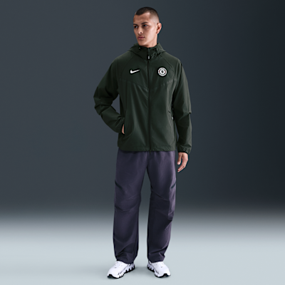 FC Chelsea Tech Windrunner Nike Fußballjacke aus Webmaterial mit durchgehendem Reißverschluss (Herren)
