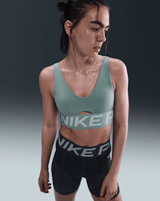 Женские  Nike Pro Indy Plunge Medium-Support Padded Sports Bra