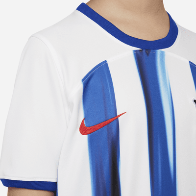 Hertha BSC 2023/24 Stadium Home Nike Dri-FIT Fußballtrikot für ältere Kinder