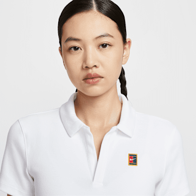 NikeCourt Heritage 女款短袖短版網球有領衫