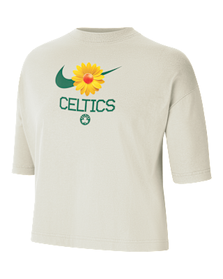 Женская футболка Boston Celtics Courtside Nike NBA Boxy
