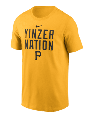 Youth Pittsburgh Pirates Gold Wordmark Team T-Shirt