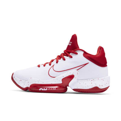 nike zoom red basketball shoes