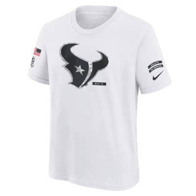 Playera Nike Dri-FIT de la NFL para niños talla grande Houston Texans Salute to Service Primary Edge Legend